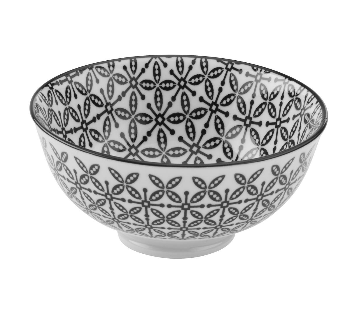 MISKA NA OMÁČKU Shiva - bílá/černá, Lifestyle, keramika (11,5/5,8cm) - Modern Living