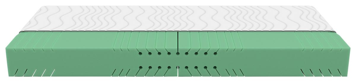 Kaltschaummatratze Nizza Comfort 80x200 Cm H3 H: 21 Cm - Weiß, Textil (80/200cm) - Primatex Deluxe