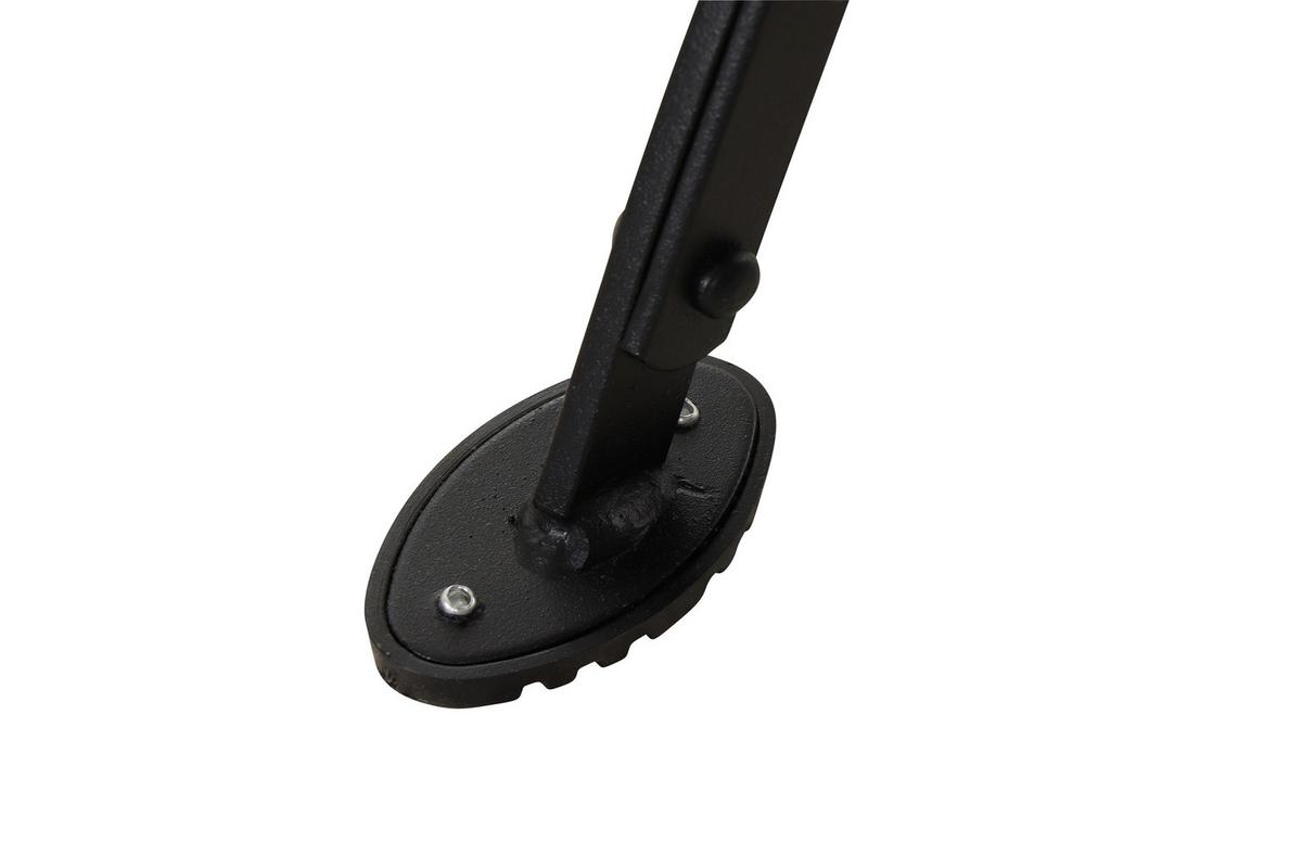 Gartentisch Klappbar Robinienholz/Metall ⌀ 85 cm - Robinienfarben/Schwarz, KONVENTIONELL, Holz/Metall (85/85/78cm) - Siena Garden