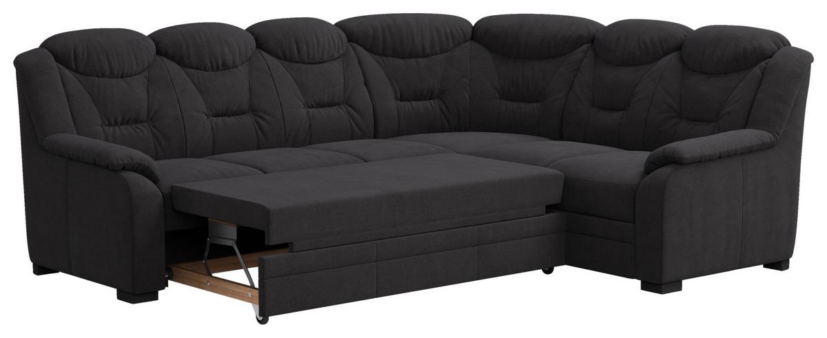 Ecksofa Marcus Schwarz S: 263x211 cm - Schwarz, Basics, Textil (263/211cm) - MID.YOU