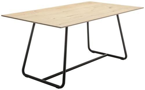 Esstisch Style Balkaneiche B: 100 Cm - Eichefarben/Anthrazit, Natur, Holz/Metall (180/100/76cm) - Livetastic