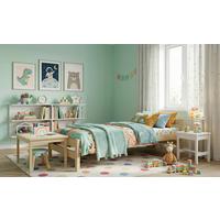 Kinder-/Juniorbett Aleks Kiefer Echtholz B: 80cm - Birkefarben/Kieferfarben, MODERN, Holz (80/160cm) - MID.YOU