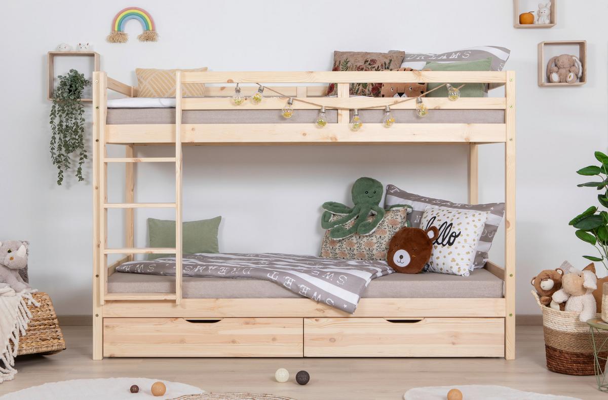 Etagenbett 970514 Rene - Naturfarben, MODERN, Holz (90/200cm) - MID.YOU