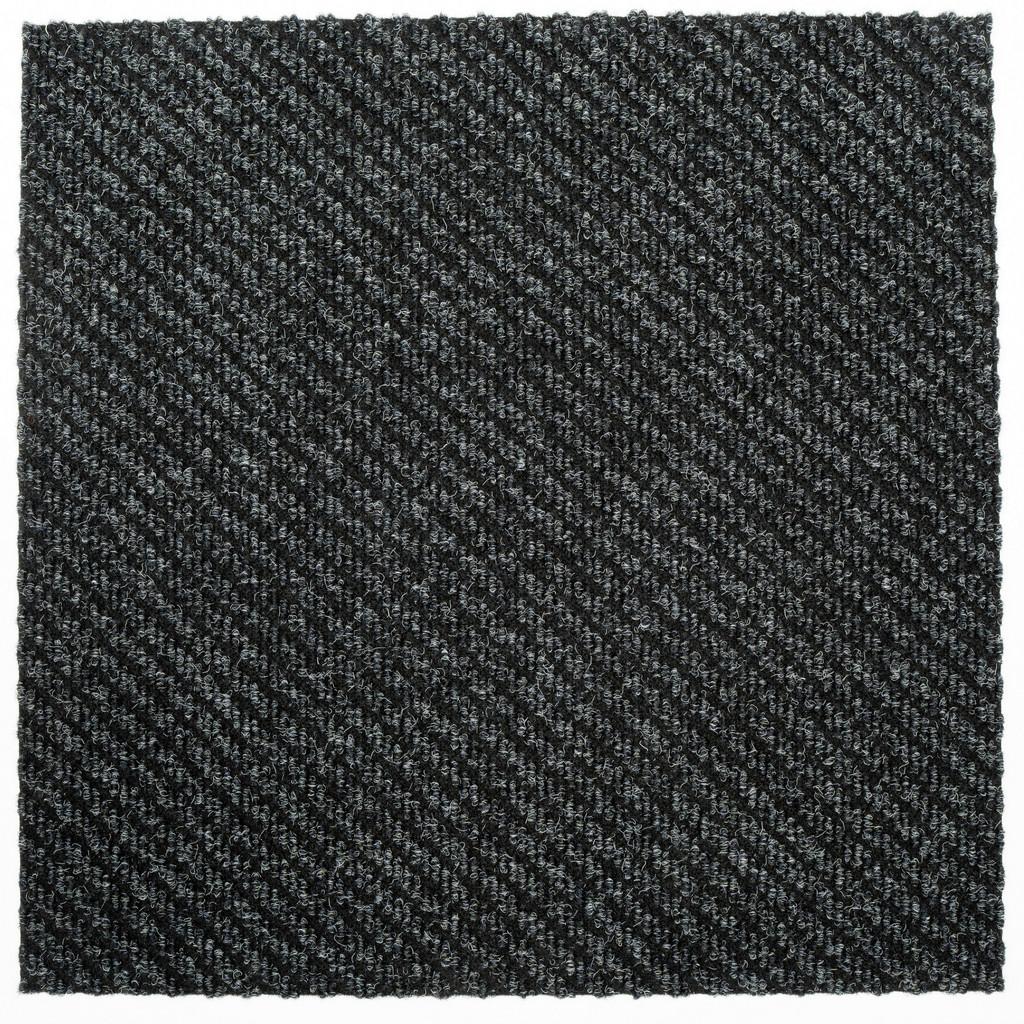 Teppichfliese Anthrazit Centaur 50x50 cm Florhöhe 4 mm