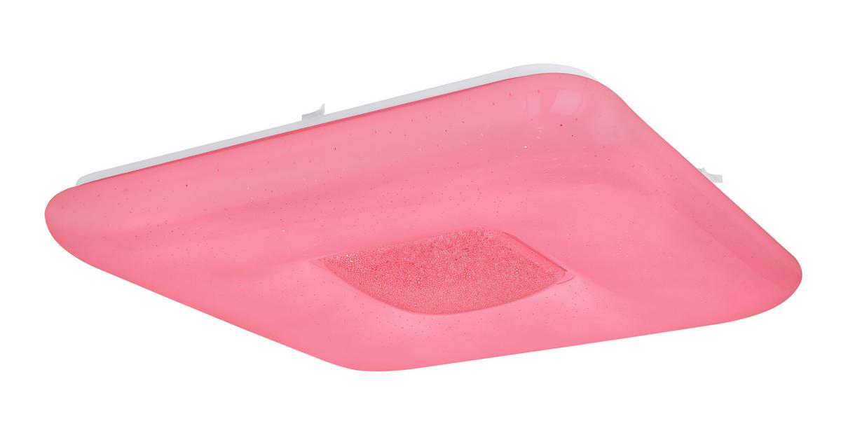 Led Deckenleuchte 50x50 Cm Mit Smart-Steuerung - Opal, Basics, Kunststoff/Metall (50/50/8cm) - Globo