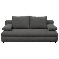 Schlafsofa Olso Dunkelgrau, Lf: 200x140 Cm - Dunkelgrau/Schwarz, Trend, Holz/Kunststoff (205/72/100cm)