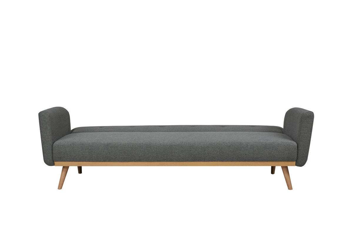 Schlafsofa Grau B: 212 Cm - Naturfarben/Grau, MODERN, Textil (212/79/85cm) - Livetastic