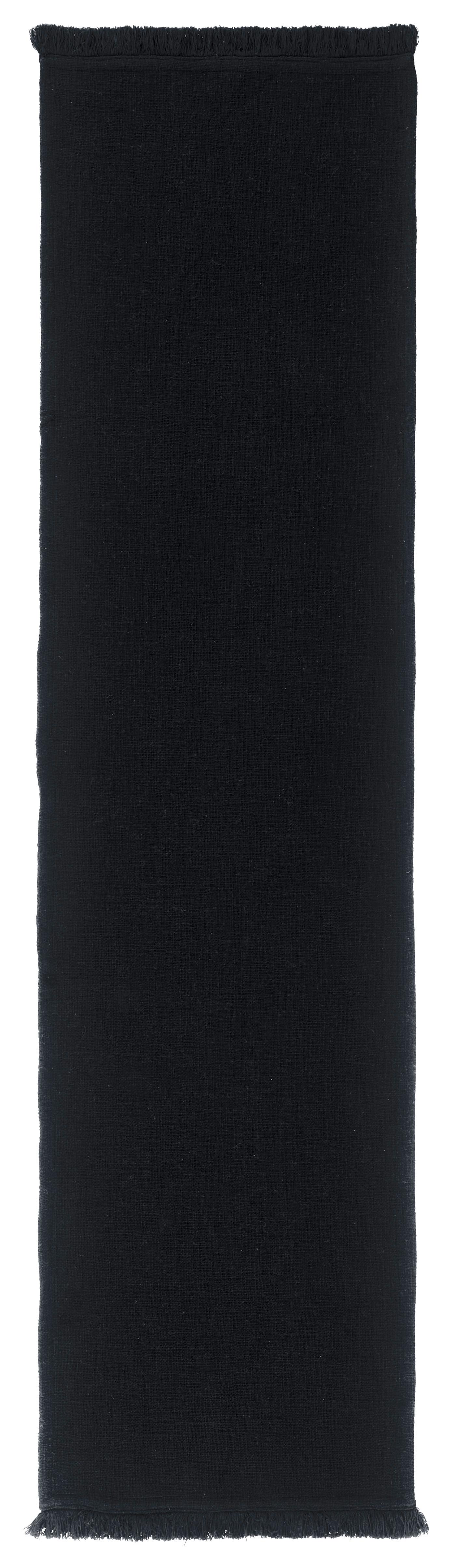 Běhoun Na Stůl Pablo, 45/170cm, Černá - černá, Moderní, textil (45/170cm) - Premium Living
