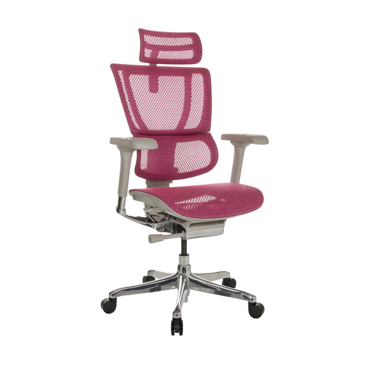 Drehstuhl Ergohuman Slim I G - Beige/Silberfarben, Basics, Kunststoff/Textil (69/116-138/66cm) - MID.YOU