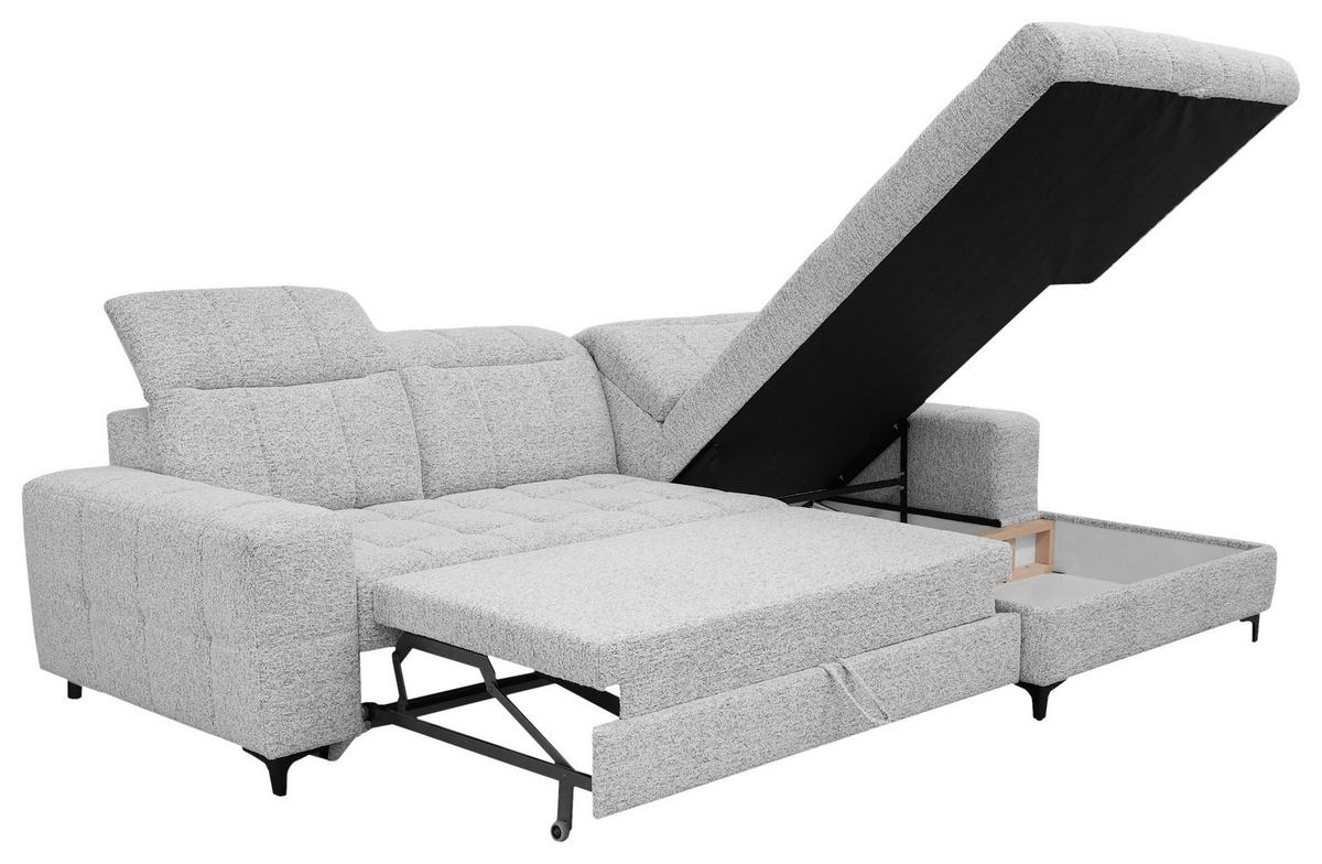 Sedačka SANTORINI, pravá, šedá - šedá, Moderní (291/193cm) - Premium Living