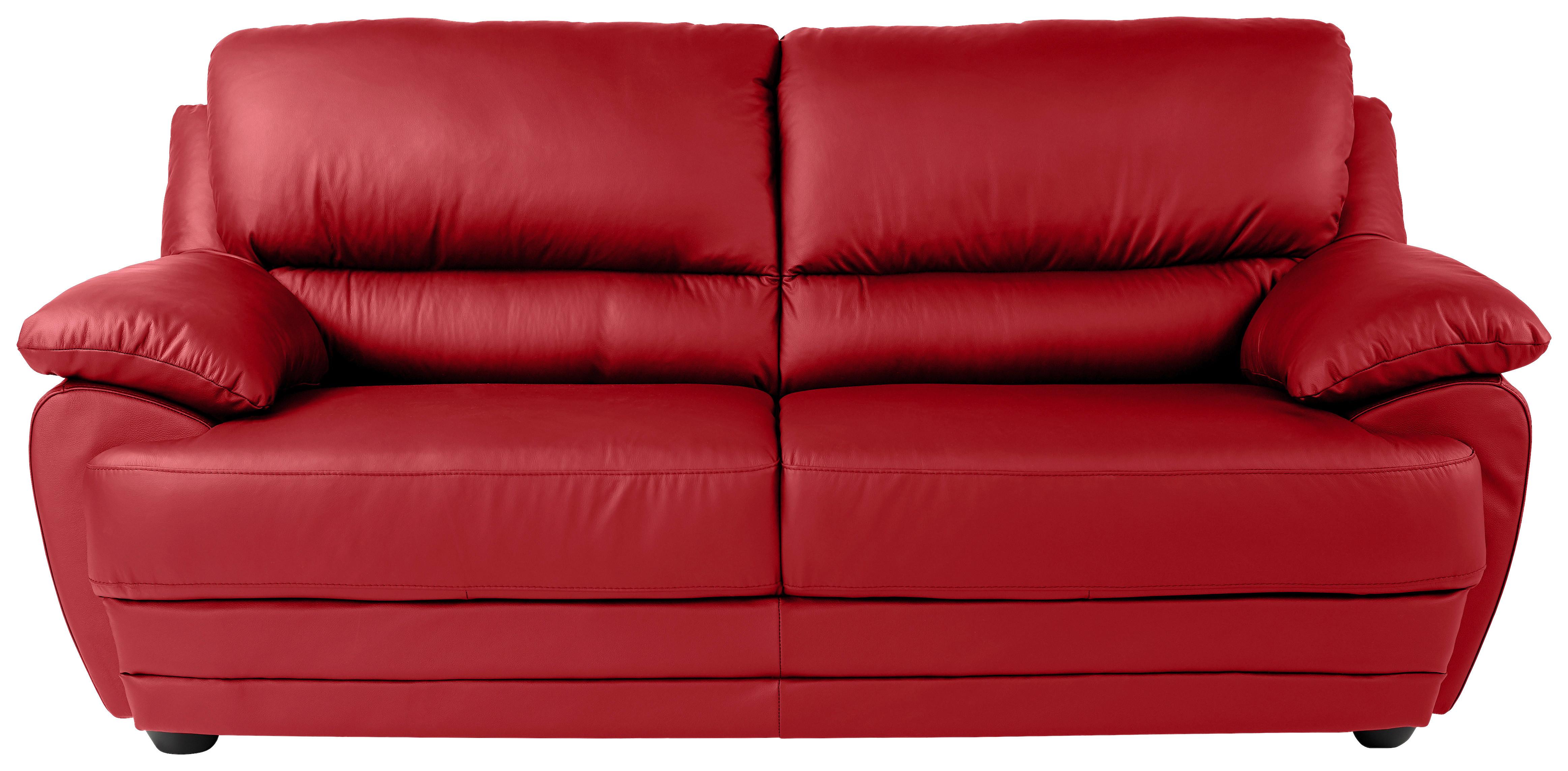 2-Sitzer-Sofa Neobolo Rot Lederlook - Rot, Design, Textil (209/97/100cm) - Livetastic