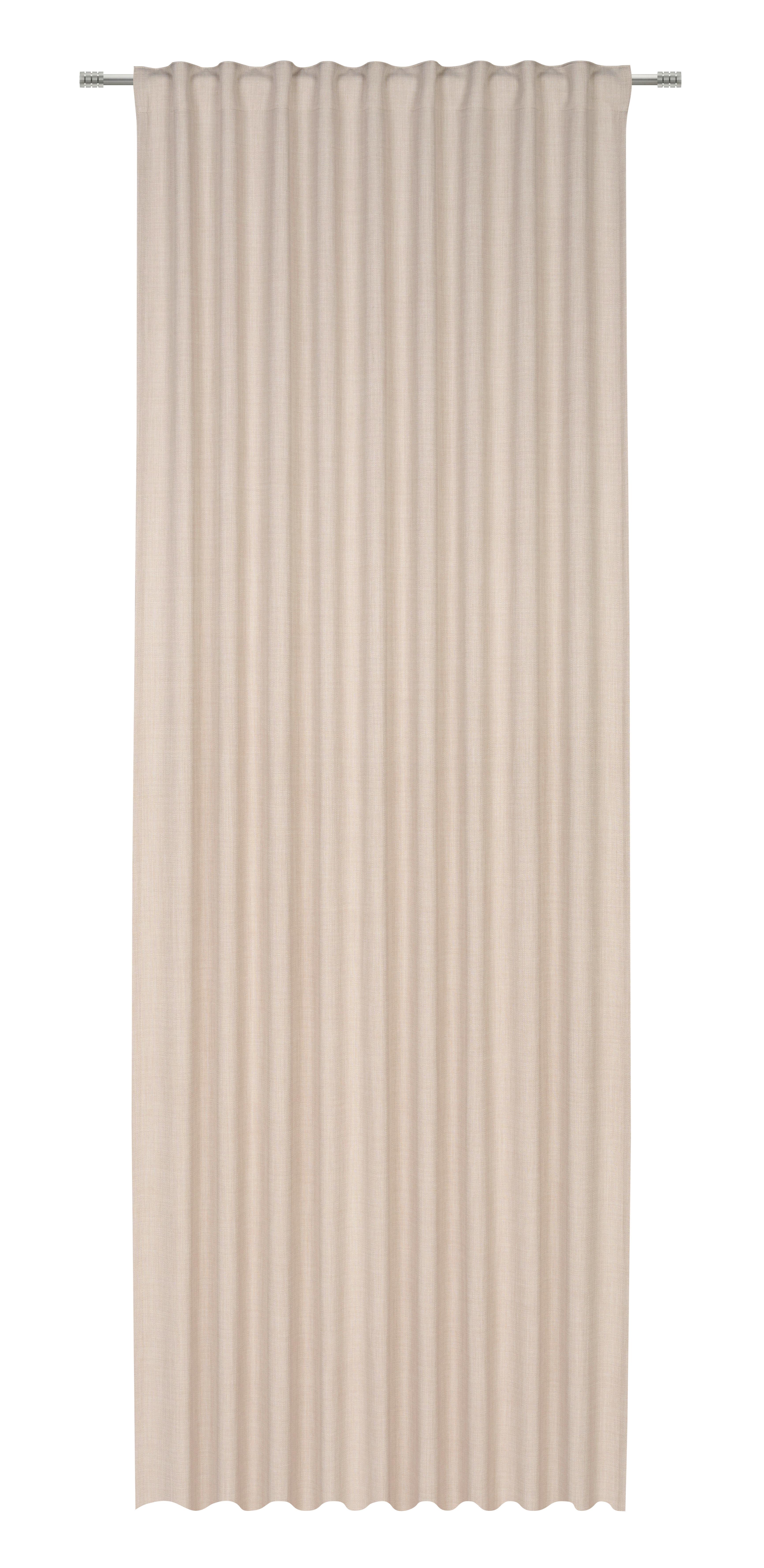 HOTOVÝ ZÁVES LEO - piesková, Modern, textil (135/300cm) - Premium Living