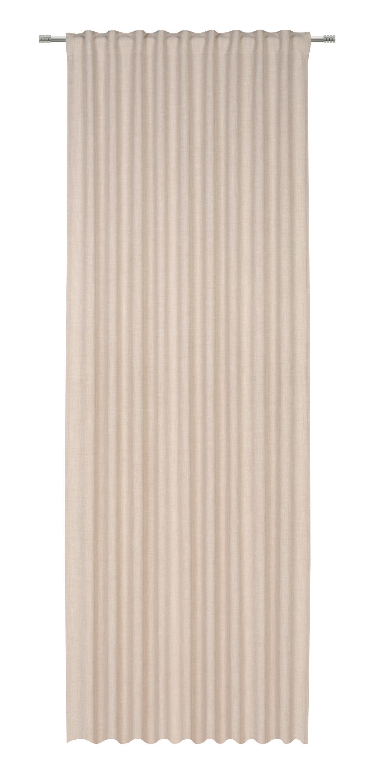 HOTOVÝ ZÁVES LEO - piesková, Modern, textil (135/300cm) - Premium Living