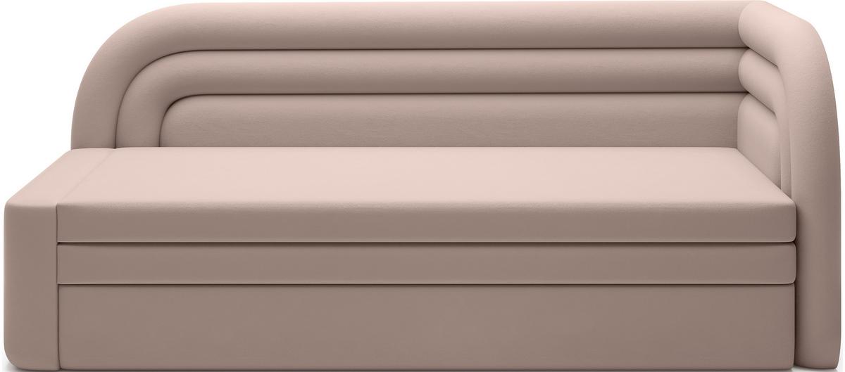 Récamiere Fabillo Beige B: 223 Cm - Beige/Schwarz, Design, Textil (223/80/86cm) - MID.YOU