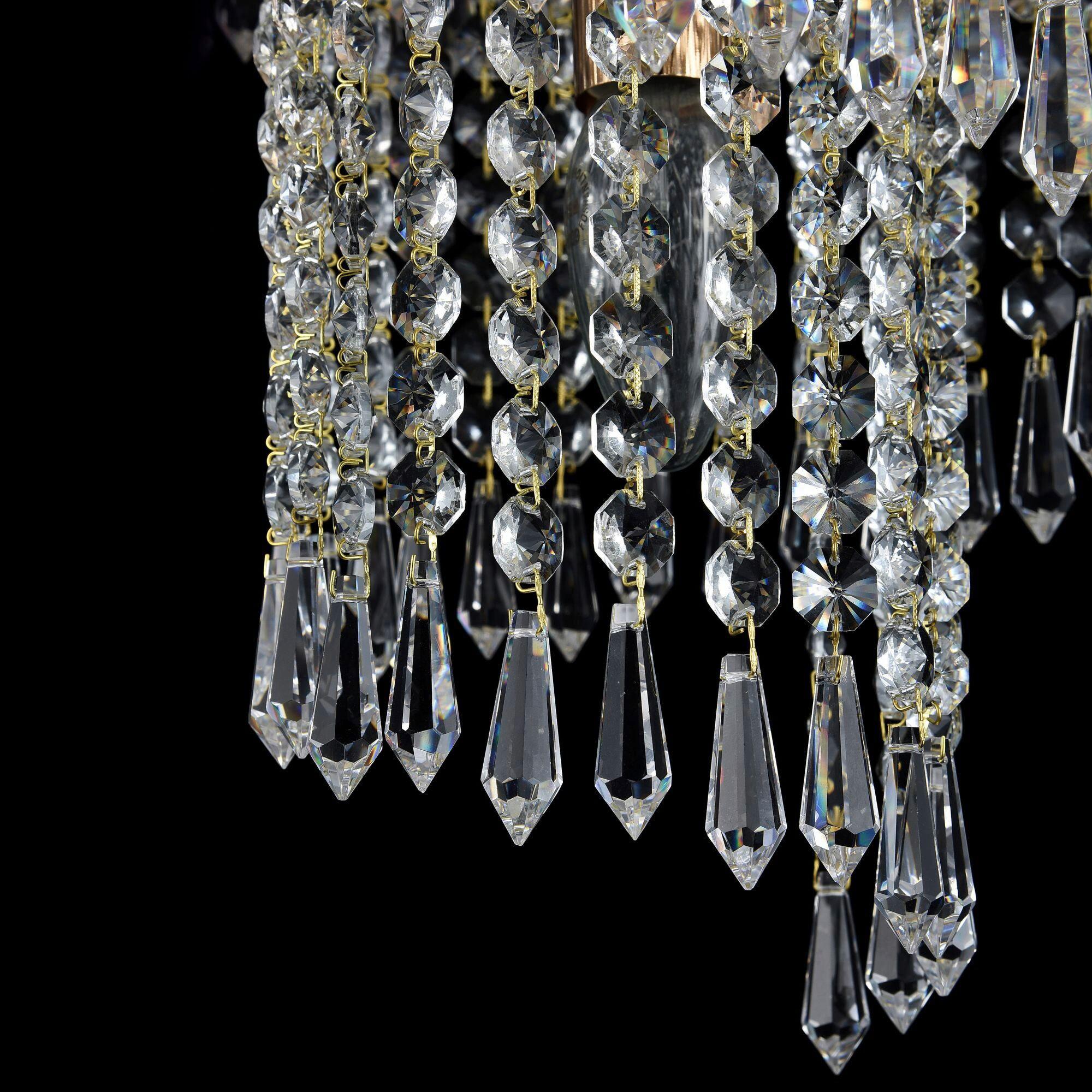 Kronleuchter Cascade - Goldfarben, Trend, Metall (42/47.5cm) - MAYTONI