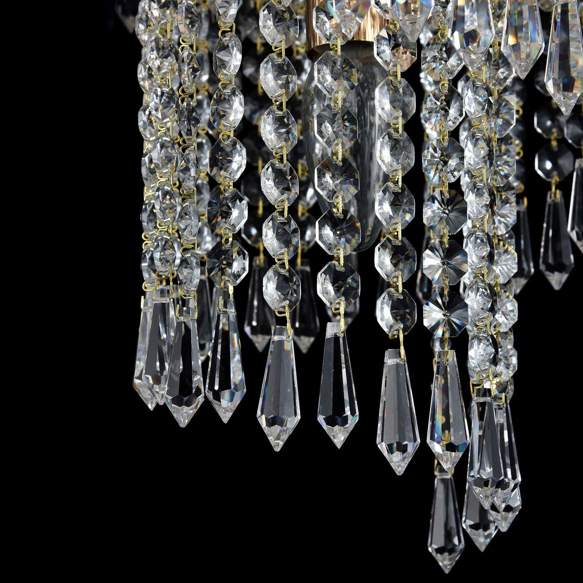 Kronleuchter Cascade - Goldfarben, Trend, Metall (42/47.5cm) - MAYTONI