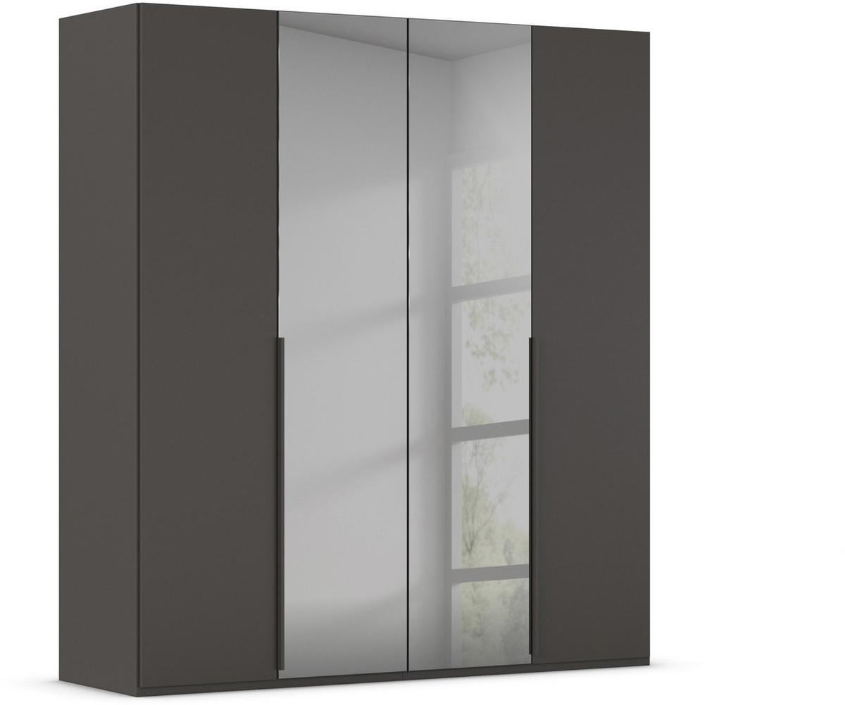 Drehtürenschrank Paola Graphitfarben/Grau - Graphitfarben/Grau, Trend, Glas/Holzwerkstoff (201/223/61cm) - Rauch Möbel