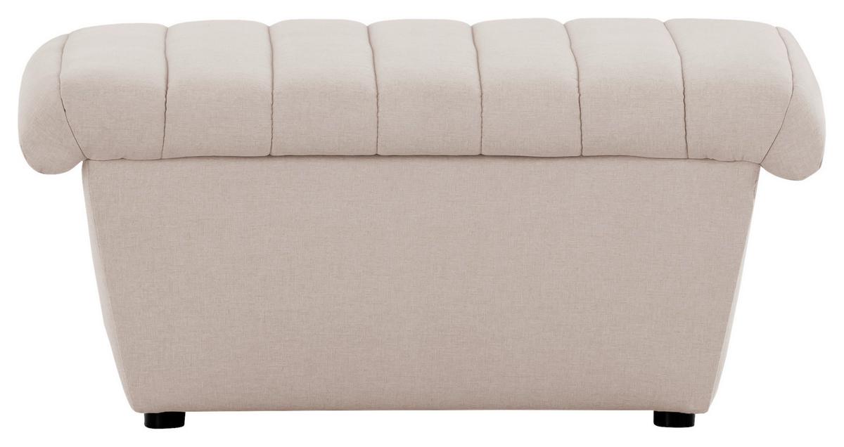 Hocker Looks Viii - Ecru/Schwarz, Design, Textil (90/43/105cm) - LOOKS by W.Joop