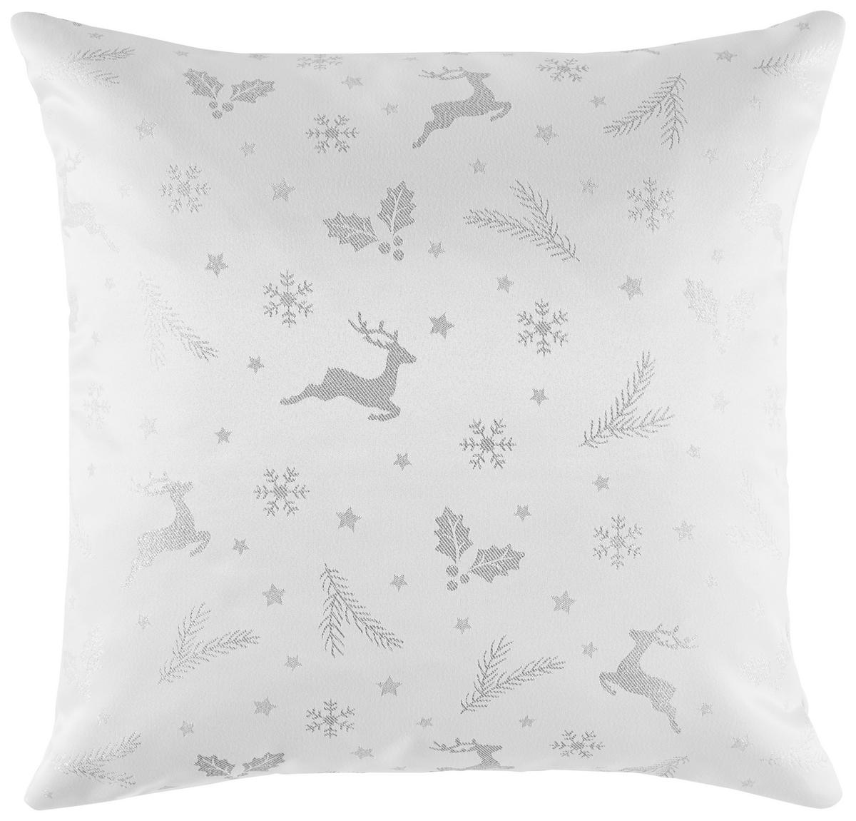 Zierkissen Lappland - Silberfarben, ROMANTIK / LANDHAUS, Textil (45/45cm) - James Wood