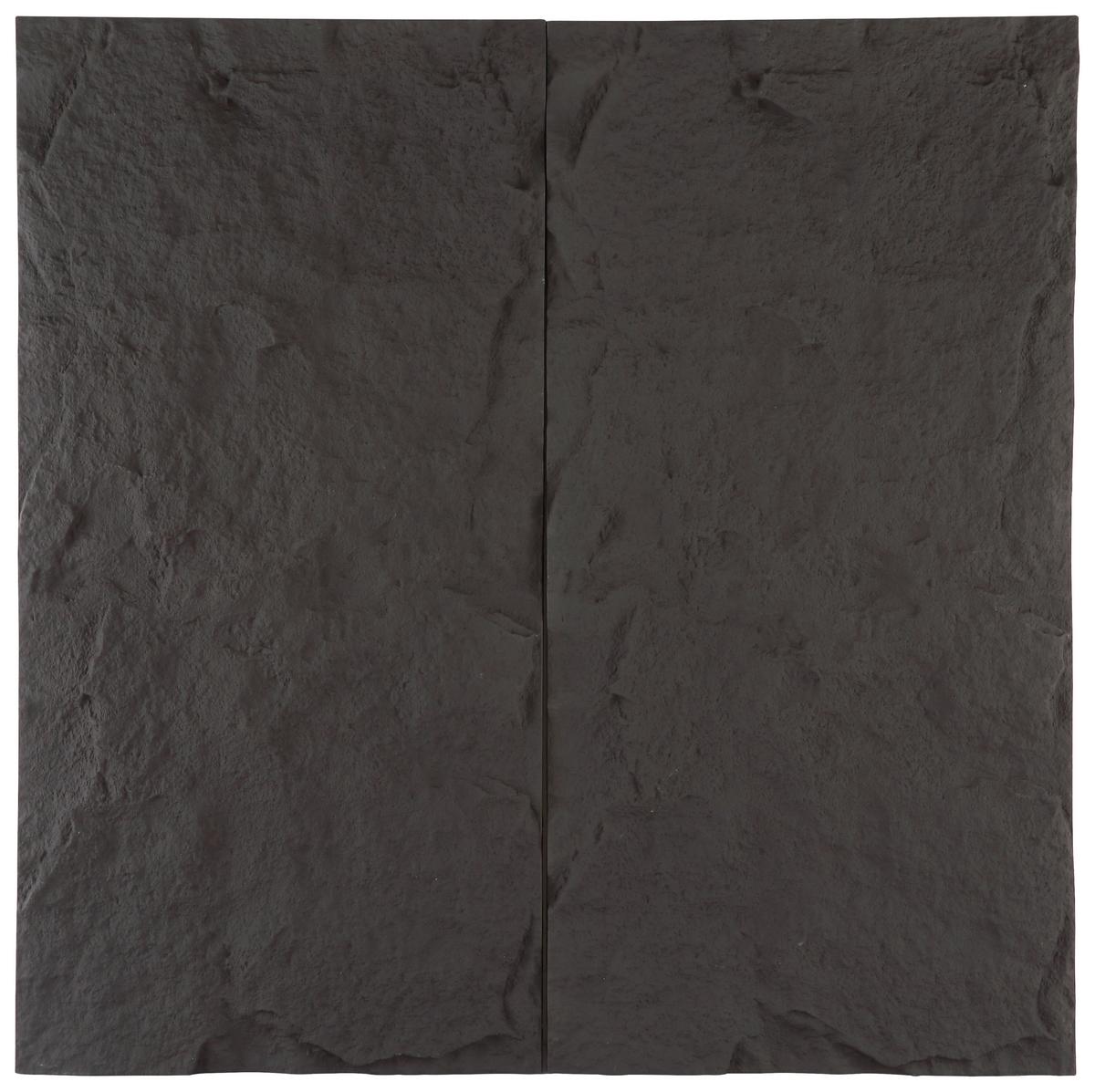 Wandpaneel Bergamo Schwarz B: 120 Cm - Schwarz, MODERN, Kunststoff (120/60/3cm)