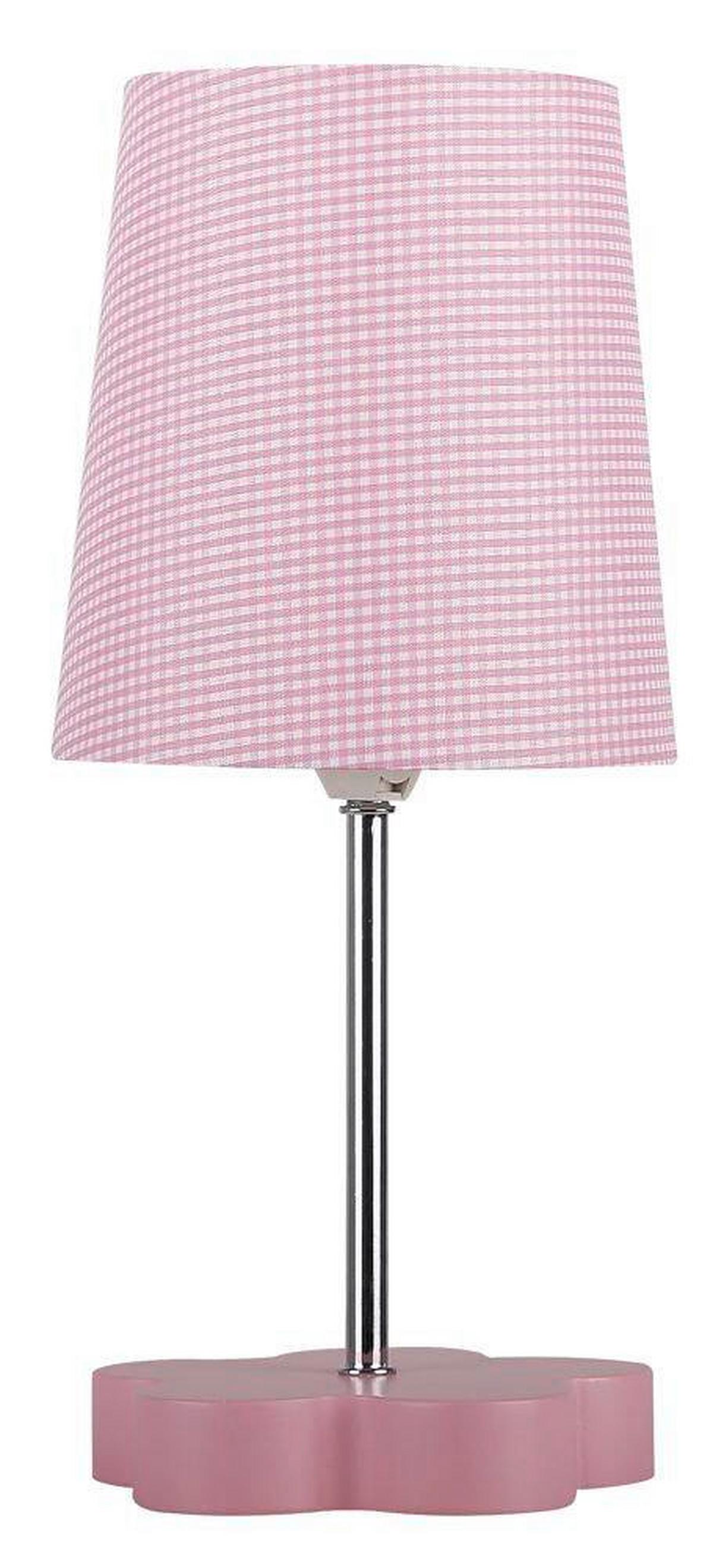 Tischleuchte 41-72955 Cat - Pink, Trend, Holzwerkstoff/Textil (14/14/32cm)