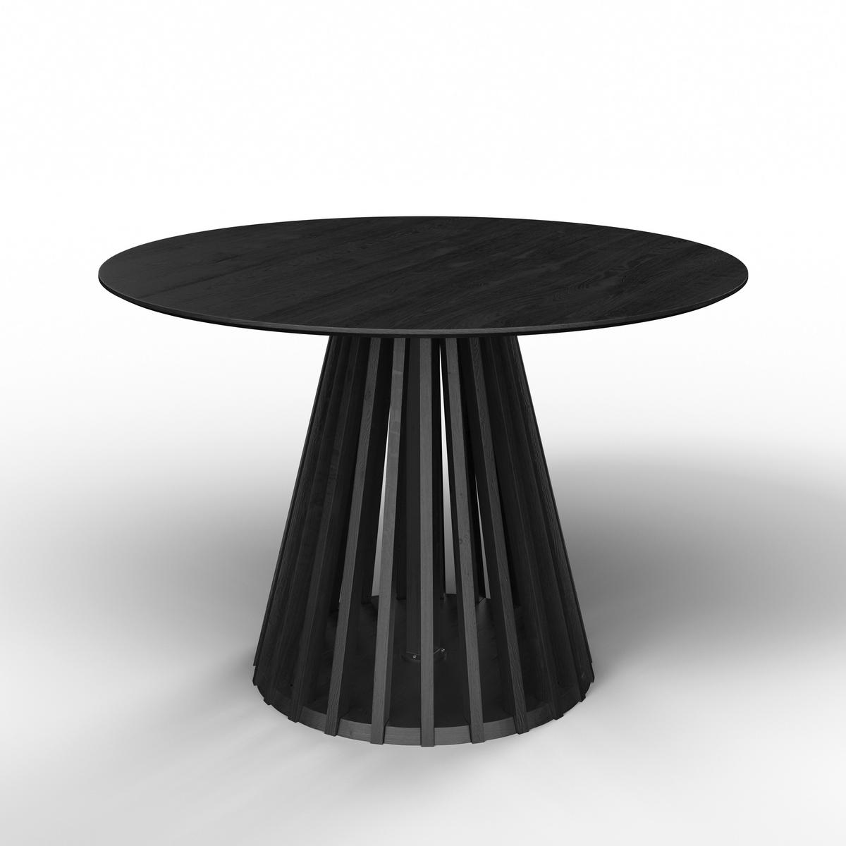 Jedálenský stôl ENINO 120 - čierna, Modern, drevo (120/120/75cm) - Bessagi Home