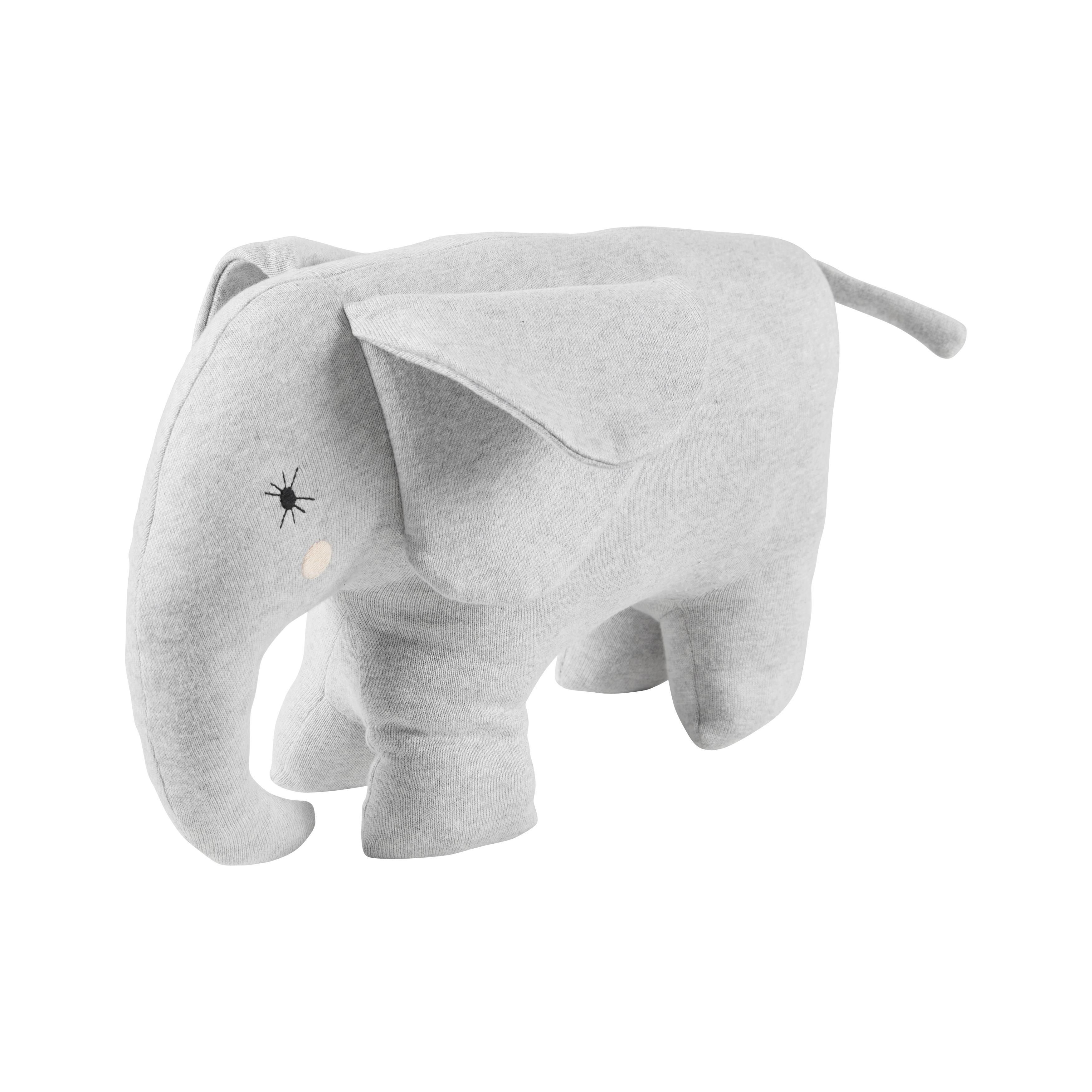 Plyšové zvířatko ELLY šedé - šedá, Moderní, textil (36/30cm) - Bessagi Kids