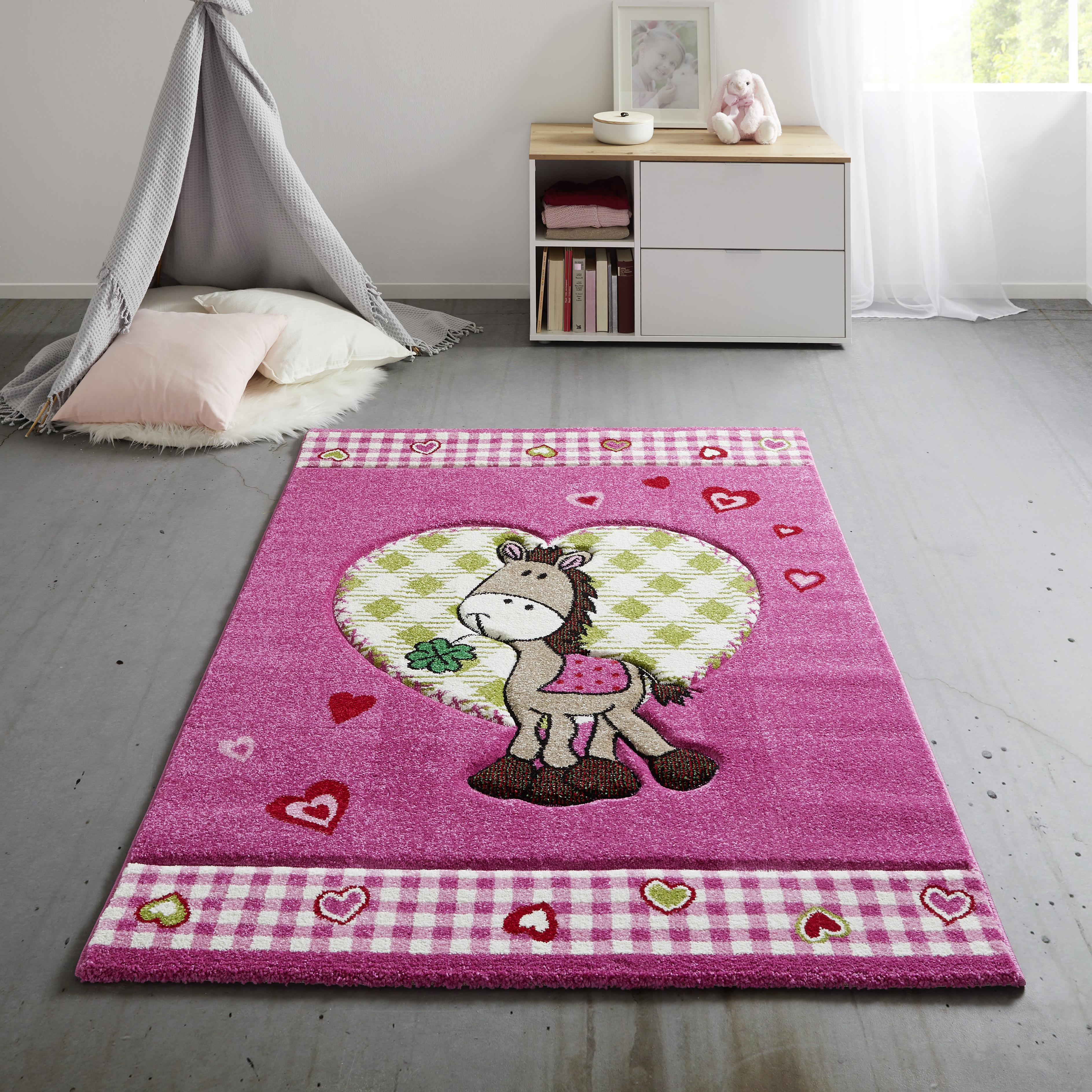 DĚTSKÝ KOBEREC Pony, 120/170cm, růžová - pink, textil (120/170cm) - Modern Living