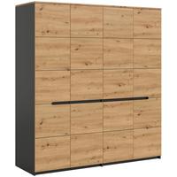 Drehtürenschrank Canu Eiche Artisan Dekor B: 180cm - Eiche Artisan, MODERN, Holzwerkstoff (180/198/59cm) - MID.YOU