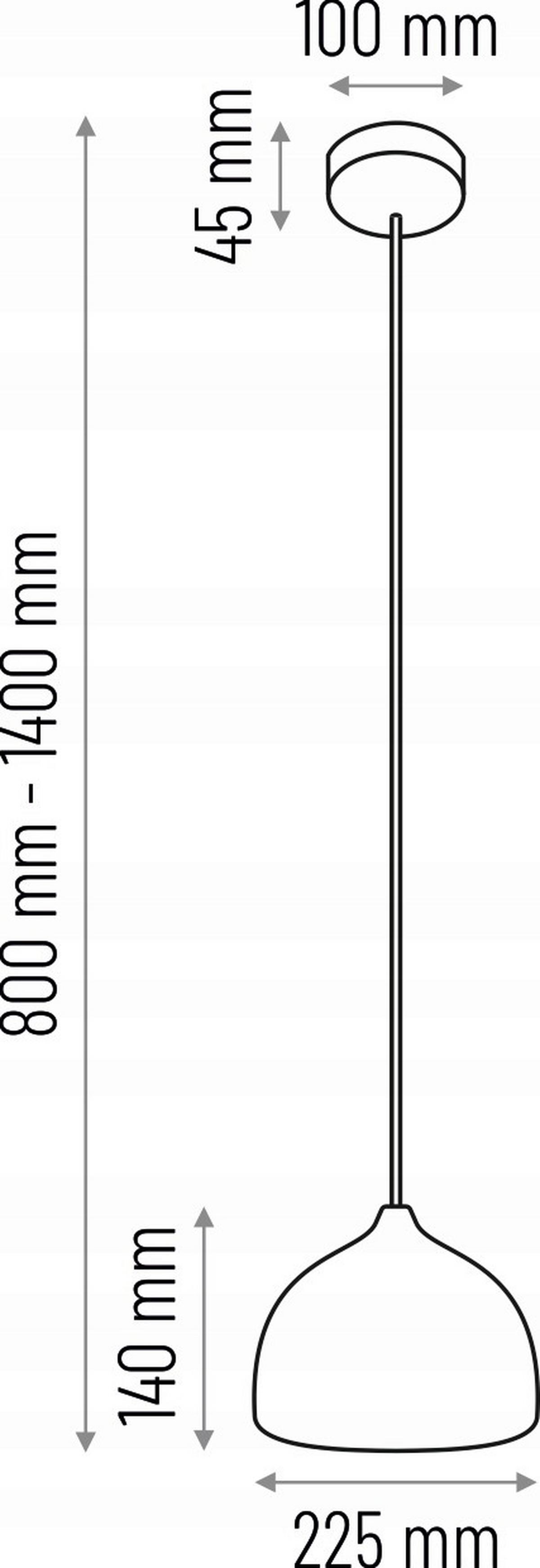 Hängeleuchte 8550219 Acorn I - Schwarz, Design, Holz (22,5/90-140cm)