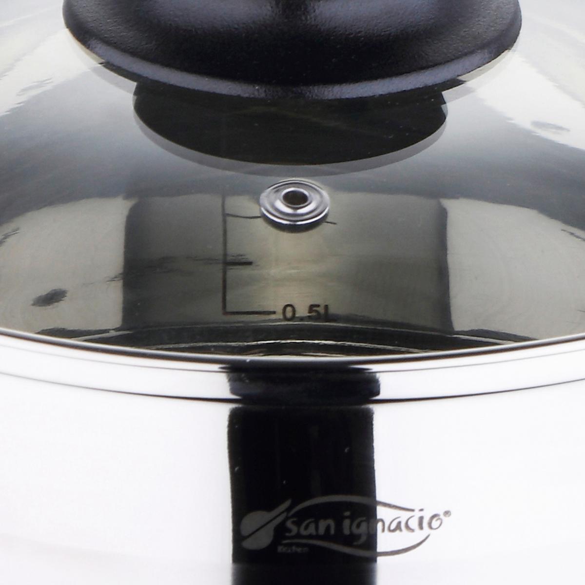 Sada hrnců Berta, 5-dílný set - čiré/barvy nerez oceli, Konvenční, kov/sklo - Based