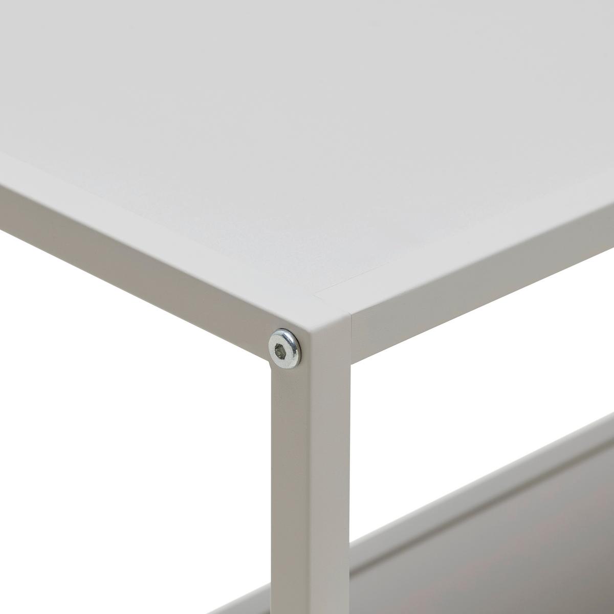 REGÁL BASTIAN II *CENOVÝ TRHÁK* - kašmírová, Modern, kov/kompozitné drevo (77/68/30cm) - Based