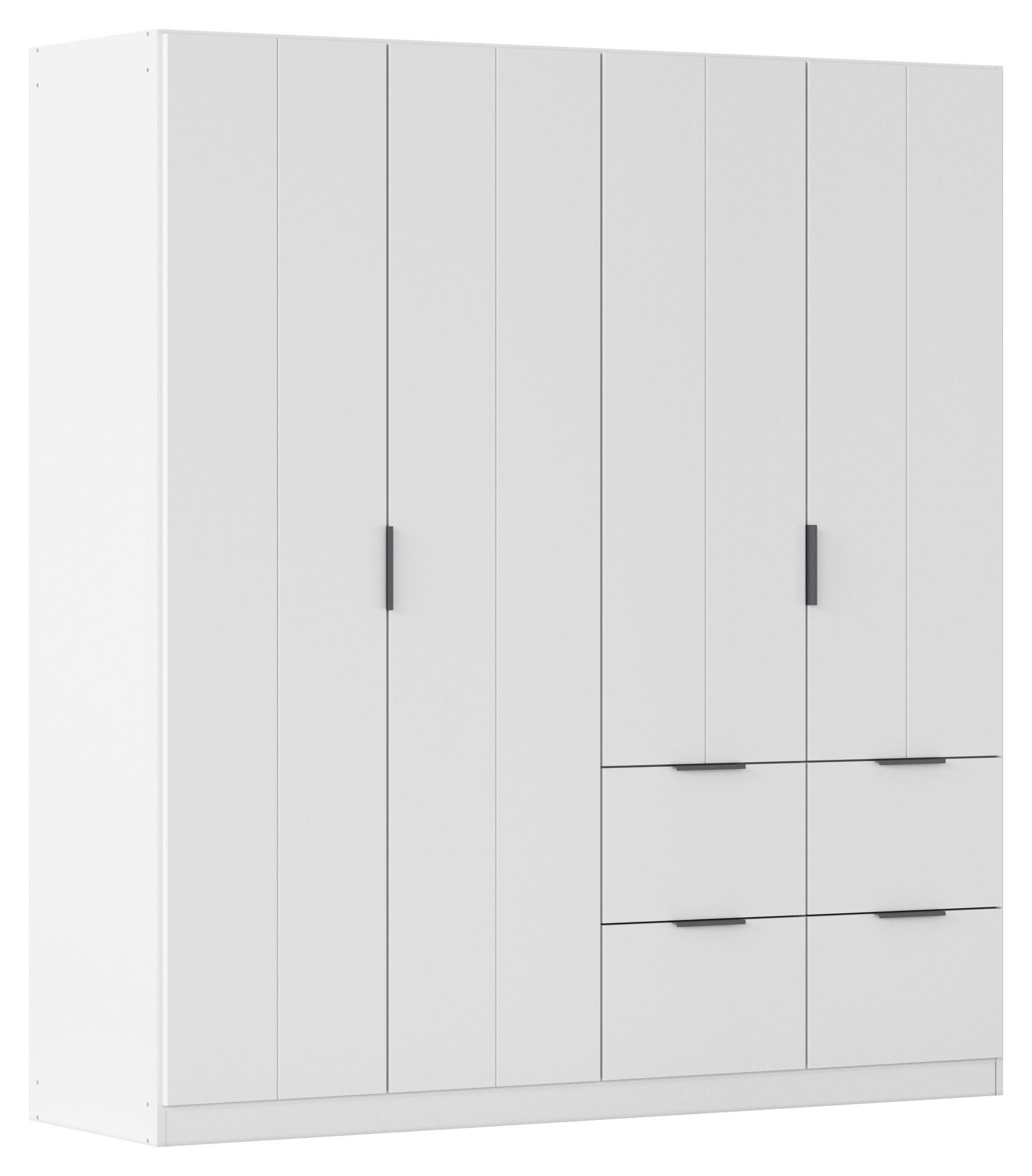 DREHTÜRENSCHRANK Ella Weiß B: 181cm - Weiß, MODERN, Holzwerkstoff (181/197/56cm) - Rauch Möbel
