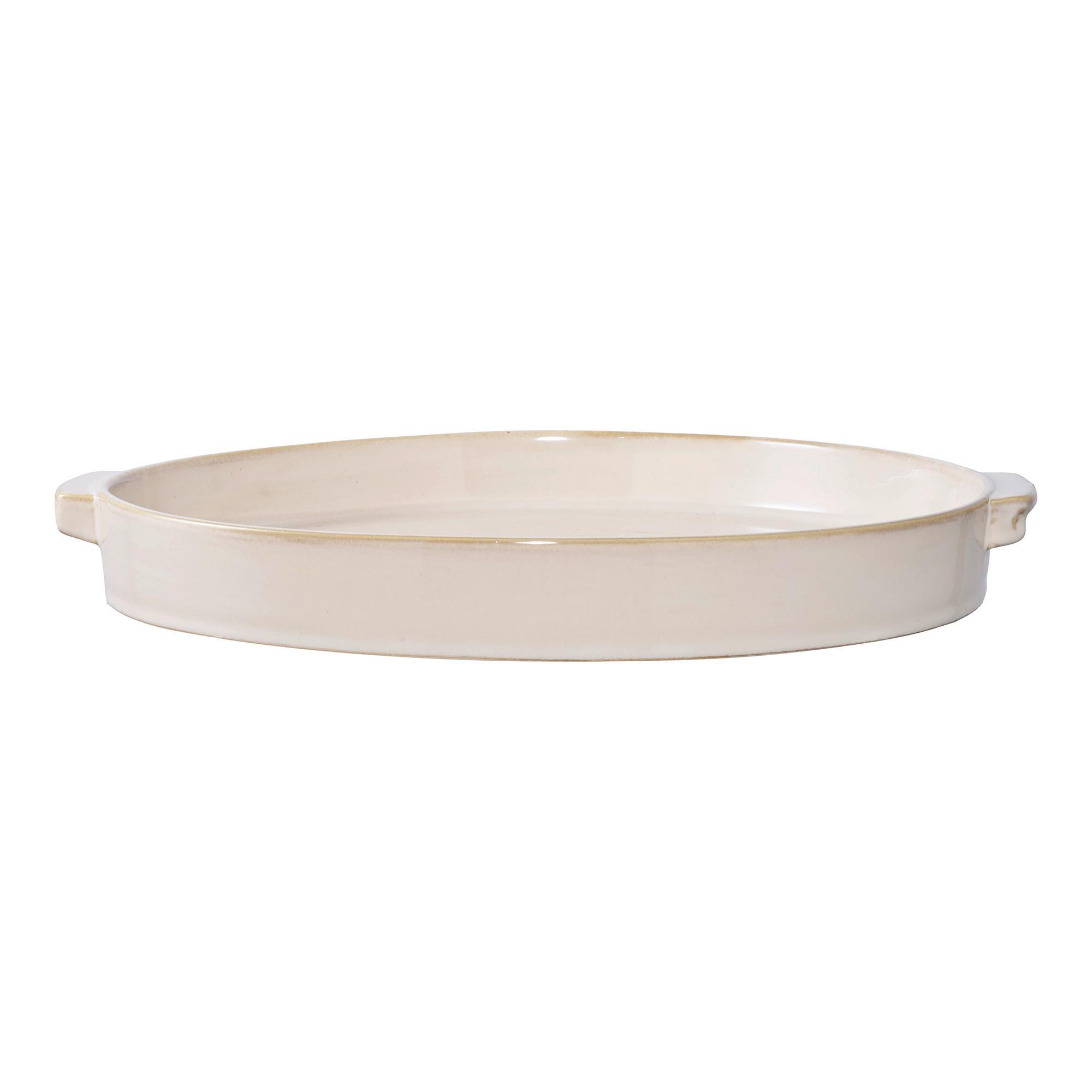 Serviertablett Tray Weiß B: 37 cm - Weiß, Design, Keramik (37/4.5/37cm)