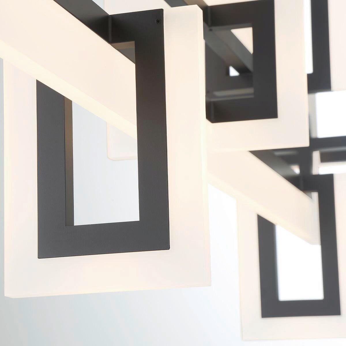 Led Függőlámpa Qn-Inizio-Lp-M-Bk - fekete, Design, műanyag/fém (50/122,8/23,1cm) - Elstead Lighting