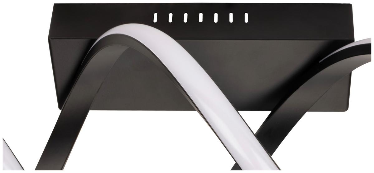 Stropné LED svietidlo čierna max. 30 Watt - čierna, Modern, kov (60/18/23cm) - Modern Living