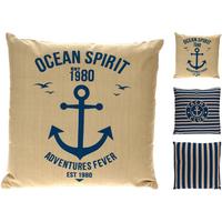 DEKORAČNÍ POLŠTÁŘ OCEAN - béžová, textil (45/45/8cm)