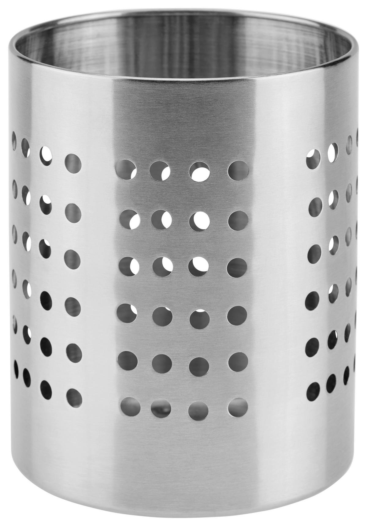 Konyhai Eszköztartó Myriam - nemesacélszínű, Modern, fém (12/14cm) - Luca Bessoni