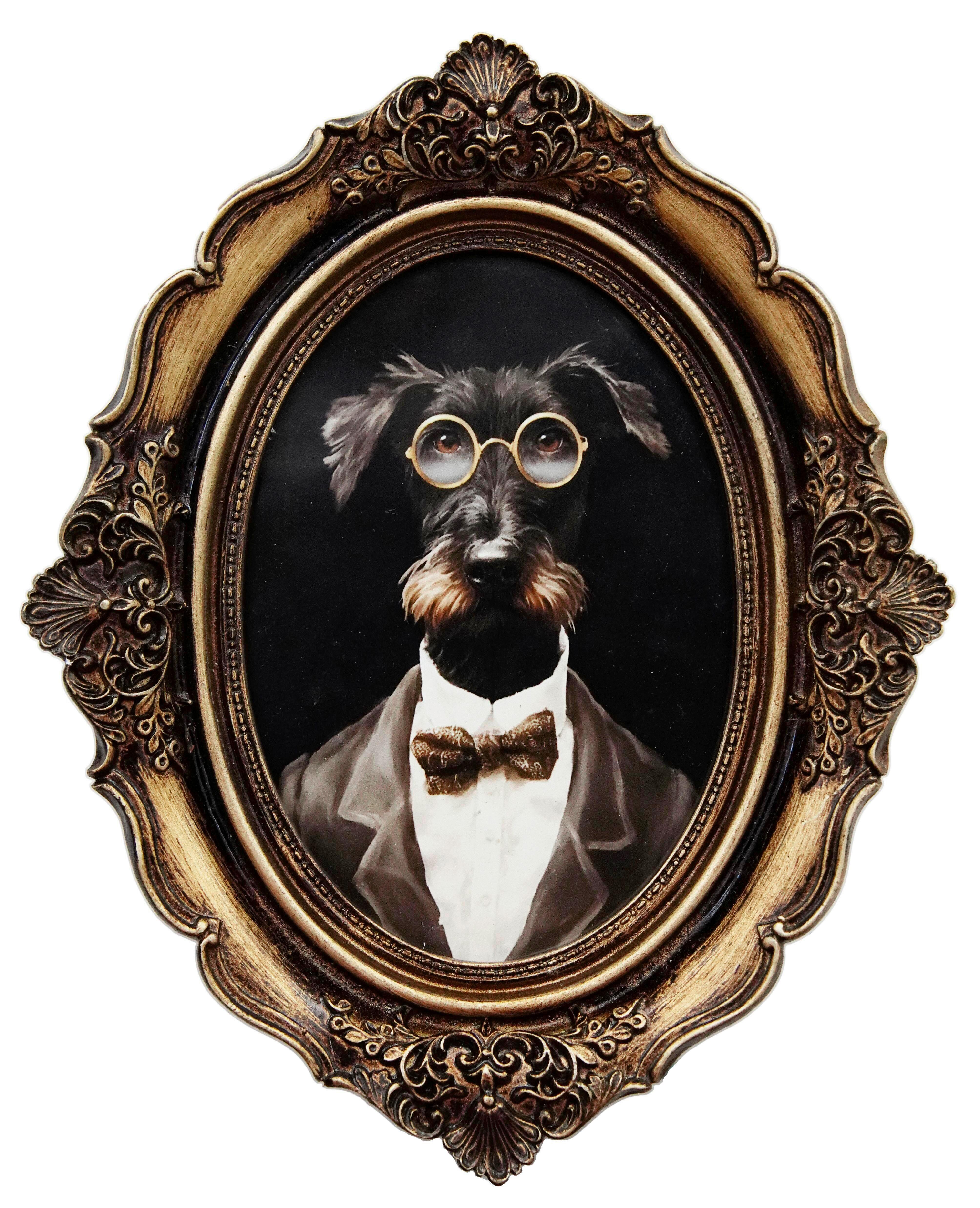 Bild Hermi - Messingfarben/Multicolor, KONVENTIONELL, Glas/Papier (21/2,4/25,5cm) - James Wood