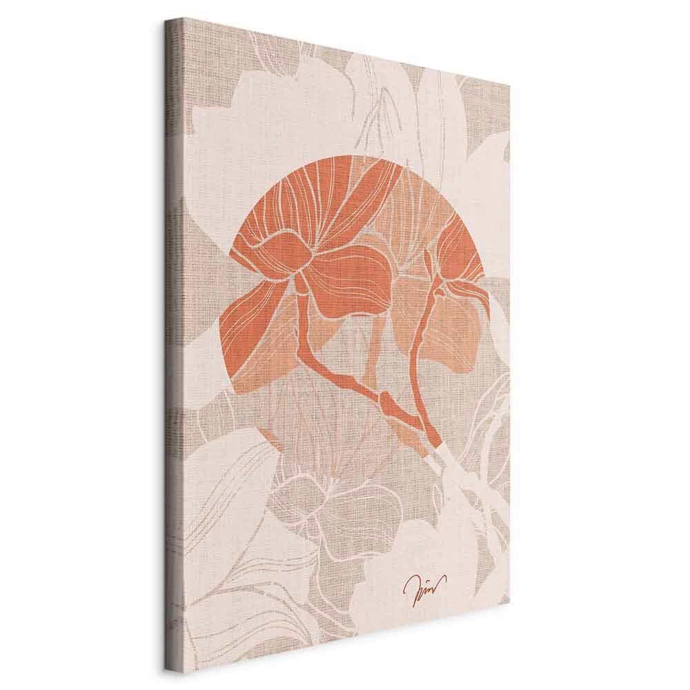Leinwandbild Magnolia Greige Dunkelorange B: 40 cm - Greige/Dunkelorange, Basics, Holzwerkstoff/Textil (40/60/1.2cm) - artgeist