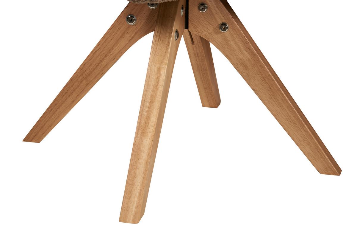 Armlehnstuhl Dian Taupe Gepolstert - Taupe, MODERN, Holz/Textil (60/86,5/63,5cm) - Kayoom