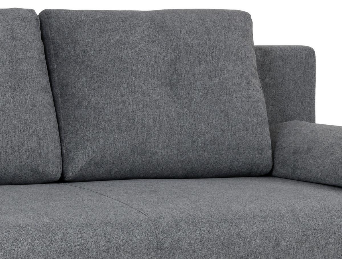 POHOVKA BOXSPRING INES - antracitová/chrómová, Modern, drevo/textil (203/96/102cm) - Luca Bessoni