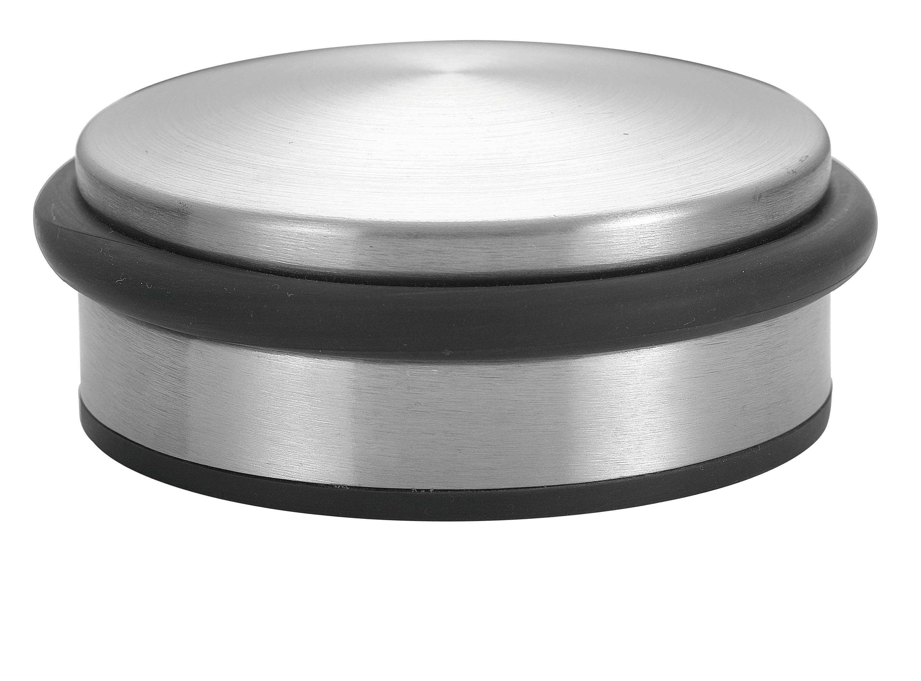 Dveřní Zarážka Bruce - barvy stříbra, kov (10/4,5cm) - Modern Living