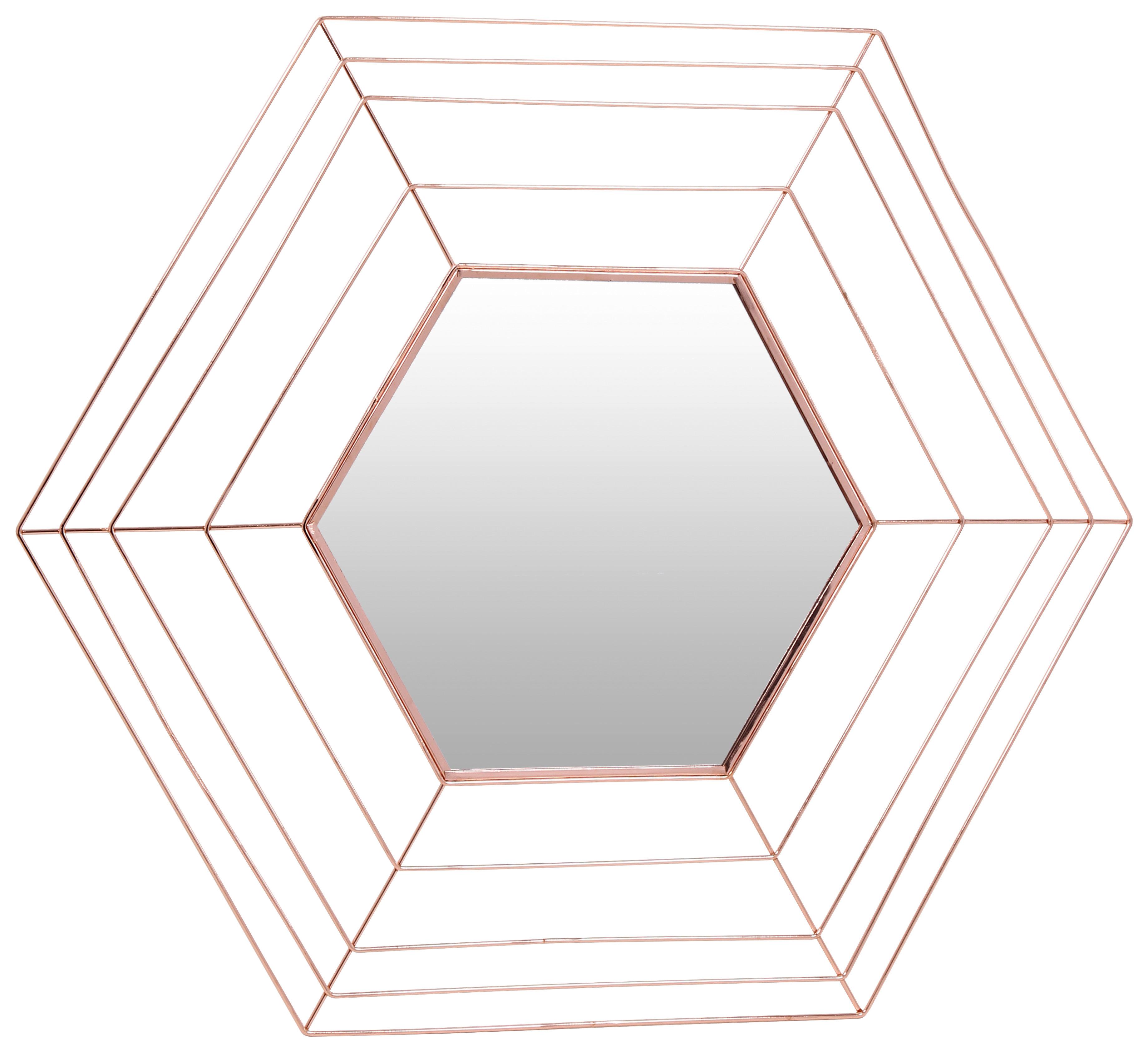 Wandspiegel Romeo 110 Kupfer - Kupferfarben, Basics, Glas/Metall (79,5/69/1,5cm) - Kayoom