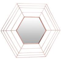 Wandspiegel Romeo 110 Kupfer - Kupferfarben, Basics, Glas/Metall (79,5/69/1,5cm) - Kayoom