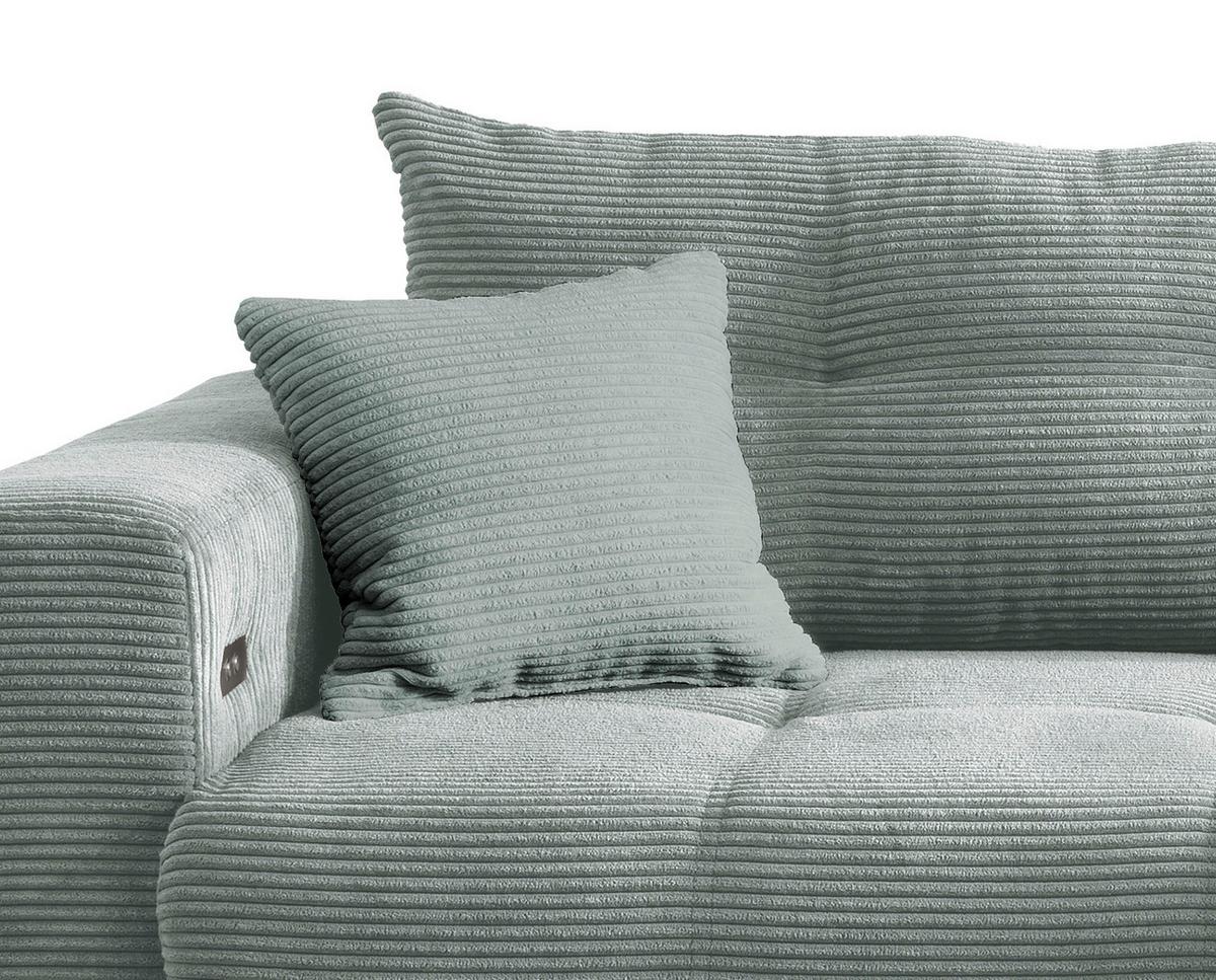 Ecksofa Restato Hellblau S: 246/177 cm - Schwarz/Hellblau, MODERN, Holz/Textil (246/177cm) - MID.YOU