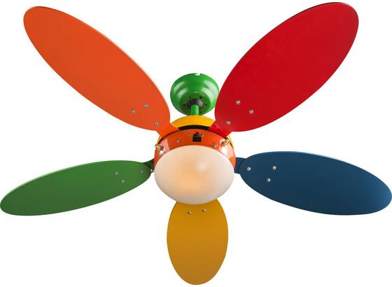 Deckenventilator Boni - Multicolor, MODERN, Glas/Holz (106,6/37cm) Deckenventilator Boni - Multicolor, MODERN, Glas/Holz (106,6/37cm)