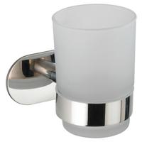 POHÁR NA ZUBNÉ KEFKY TURBO-LOC -SB- - biela/chrómová, Modern, kov (10/9,5/10cm) - Mömax