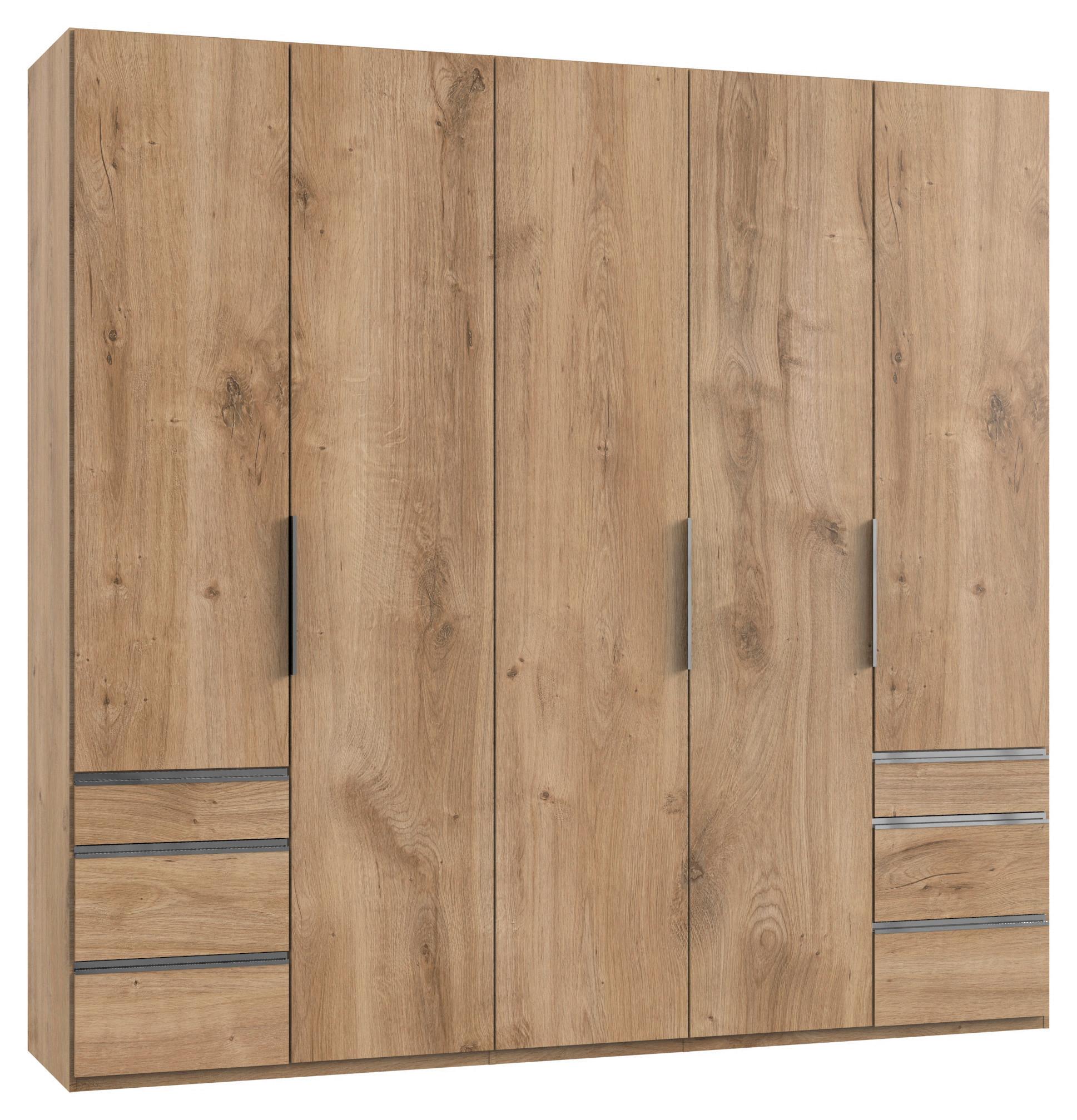 Drehtürenschrank Mit Laden B: 250 Cm Level, Eiche Dekor - Eichefarben, MODERN, Holzwerkstoff (250/236/58cm) - MID.YOU