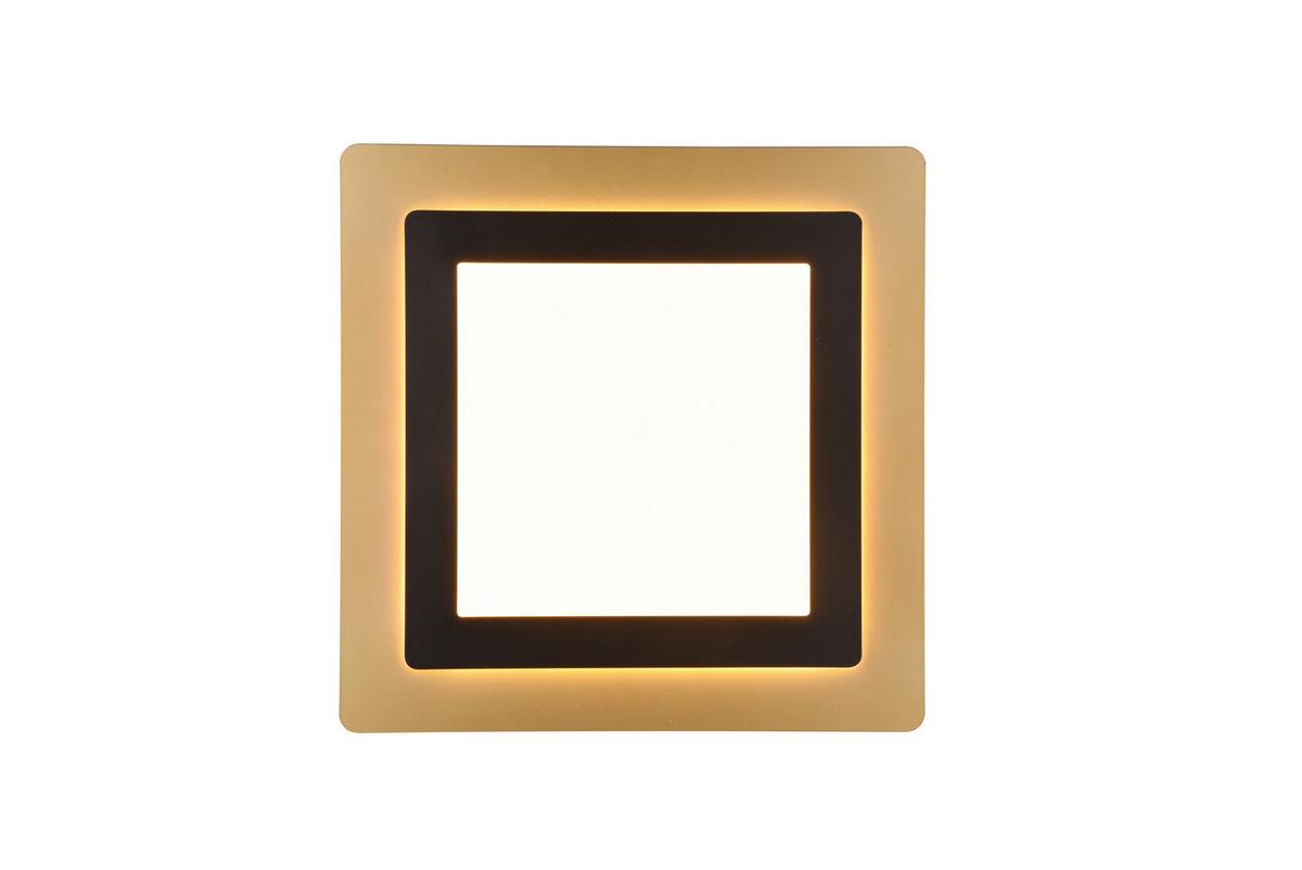 Led-deckenleuchte 641510280 Morgan - Goldfarben/Schwarz, Design, Metall (45/45/4,2cm) - Trio Leuchten